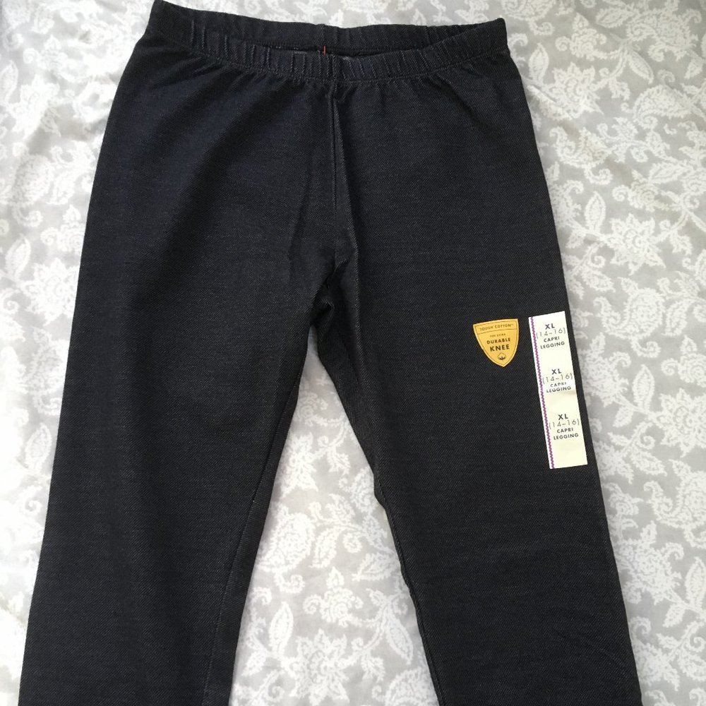 Cat and Jack Jean Print Capri Leggings